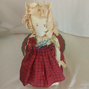 Handmade, handcrafted Wooden Pot Planter Doll